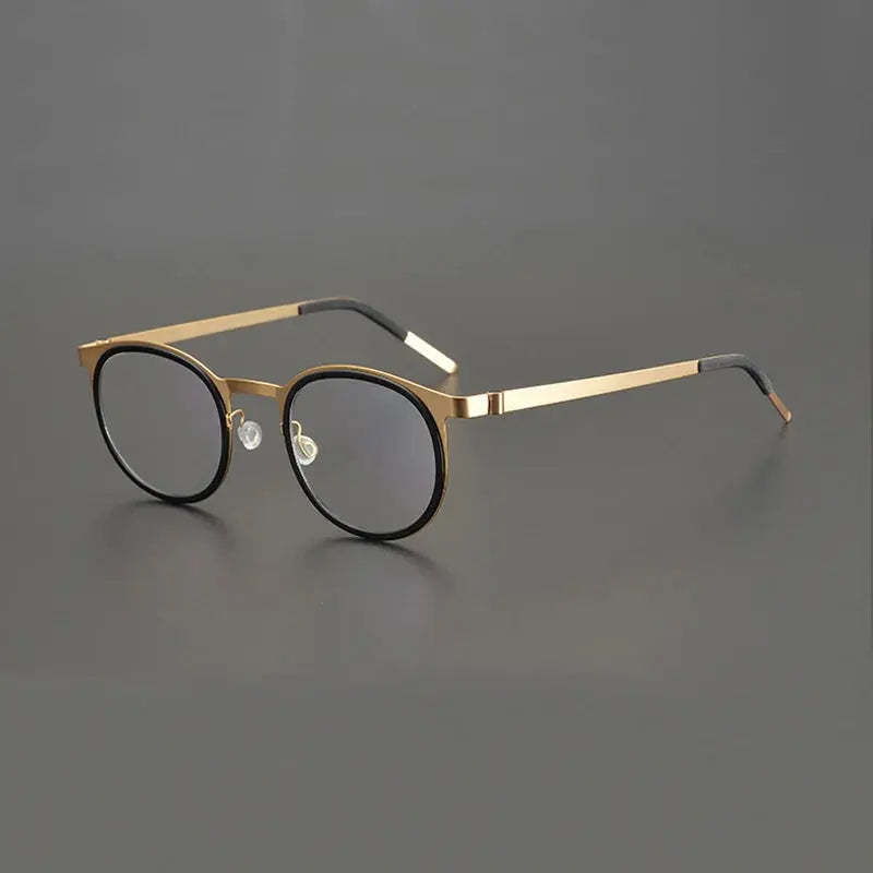 Women's Round Full Rim Titanium Prescription Glasses 199704 — view 8 | Rx Spectacle