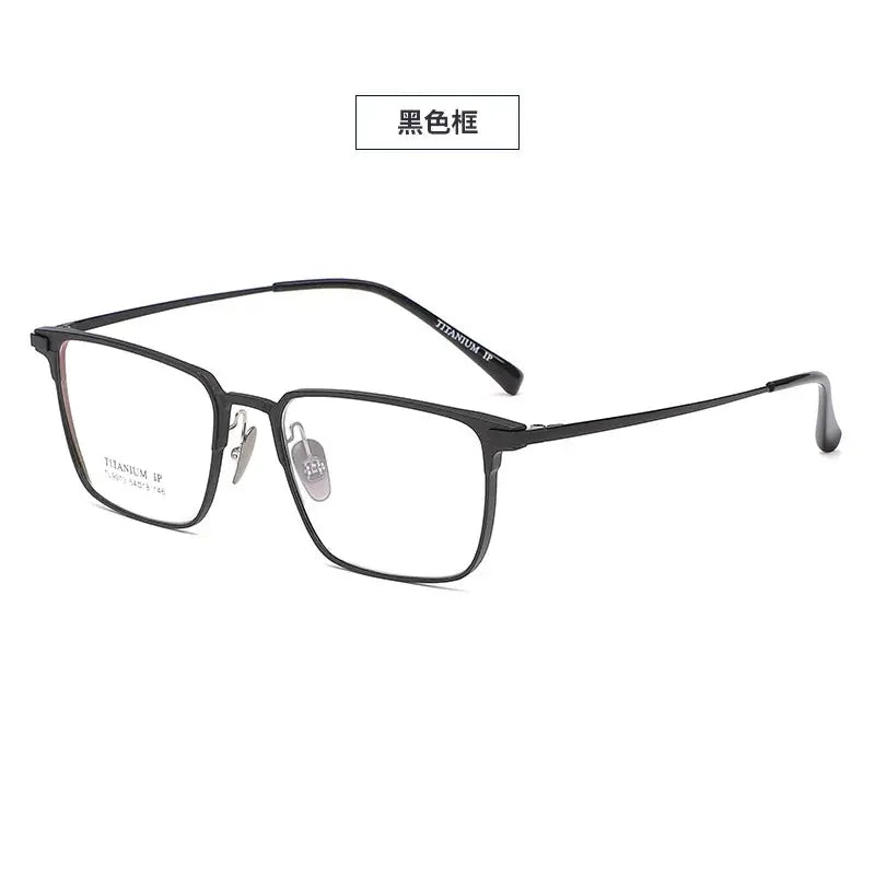 Unisex Square Full Rim Titanium Prescription Glasses 669011 — view 3 | Rx Spectacle