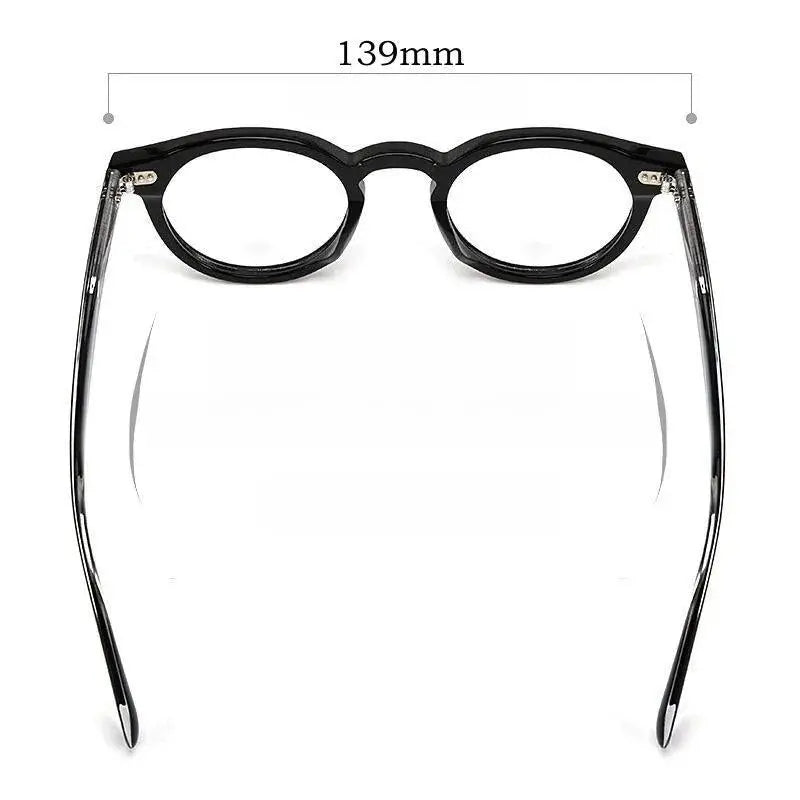 Unisex Round Full Rim Acetate Prescription Glasses Kbt9861 — view 6 | Rx Spectacle