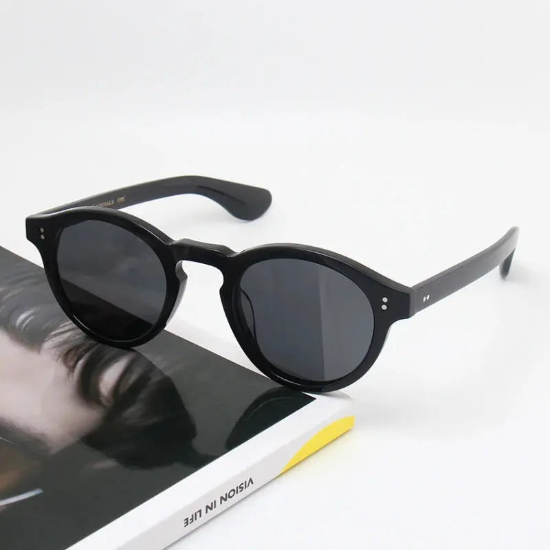 Unisex Round Full Rim Acetate Prescription Glasses 26145 — view 3 | Rx Spectacle
