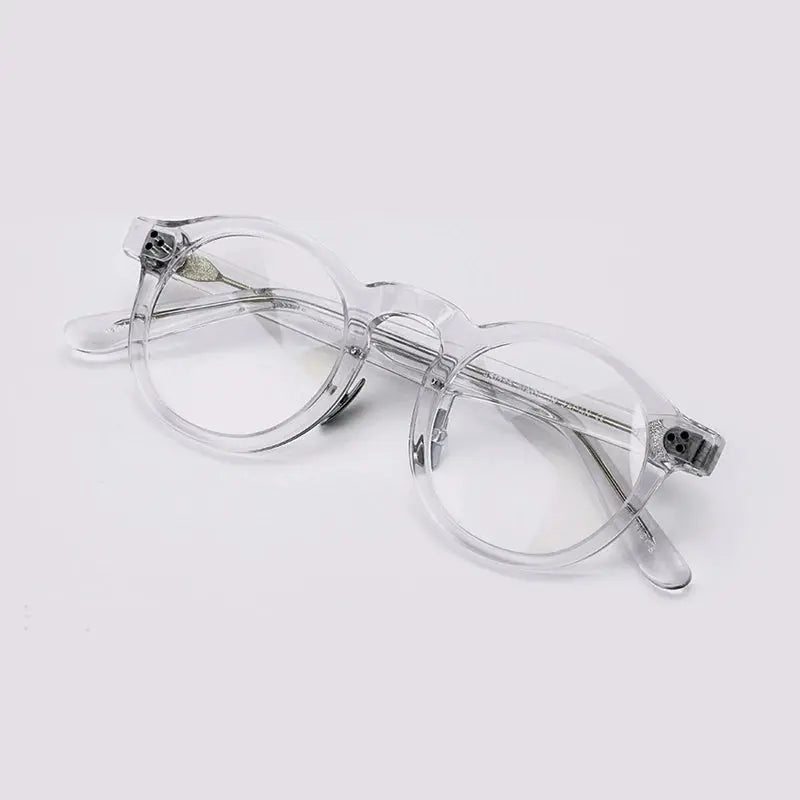 Unisex Round Full Rim Acetate Prescription Glasses 4526 — view 5 | Rx Spectacle