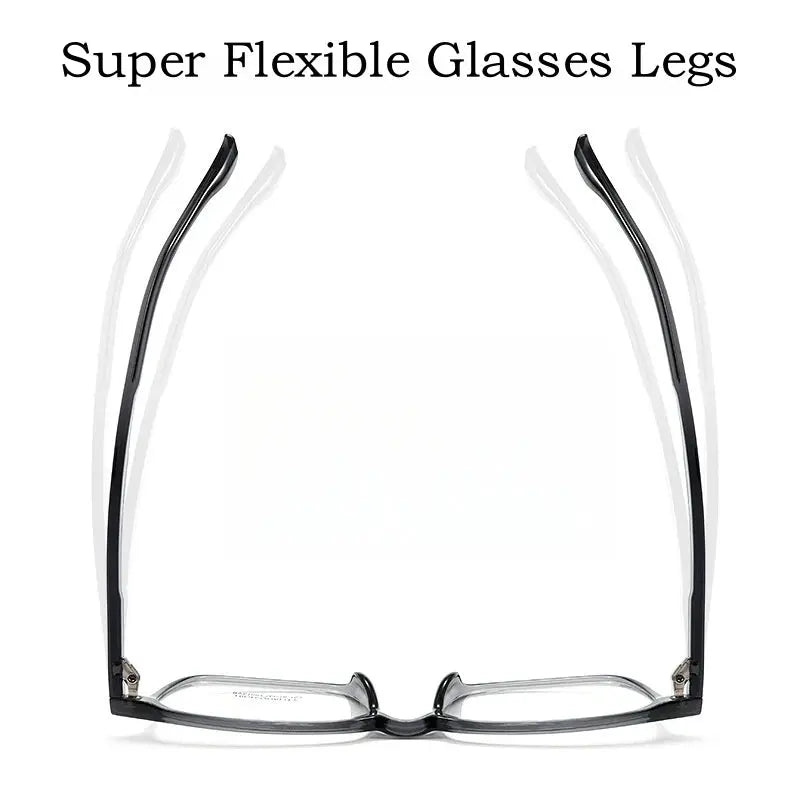 Men's Square Full Rim TR90 Oversized Prescription Glasses 51007 — view 4 | Rx Spectacle