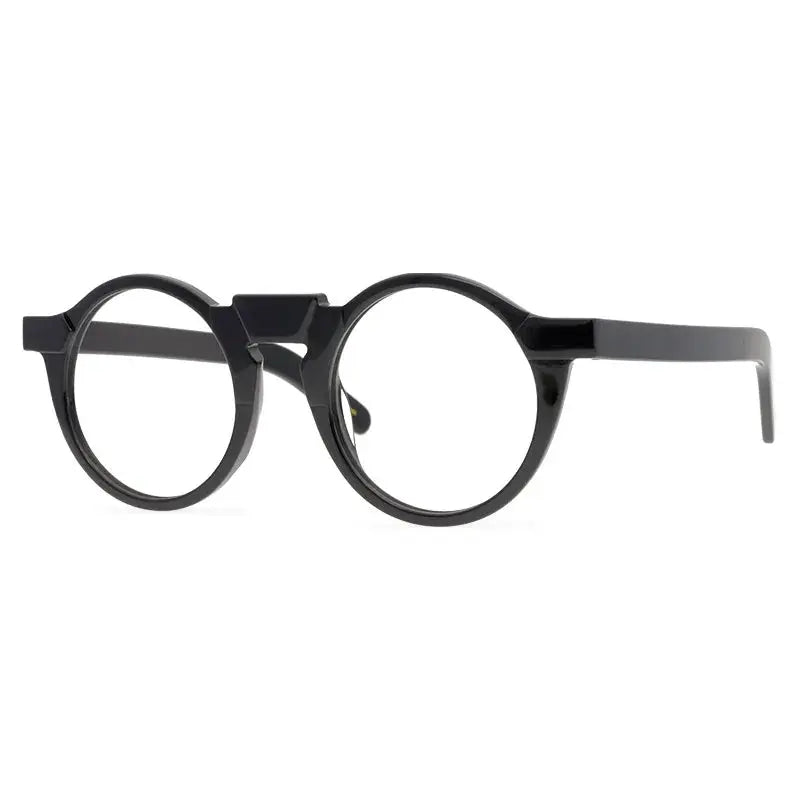 Unisex Round Full Rim Acetate Prescription Glasses 1465 — view 7 | Rx Spectacle