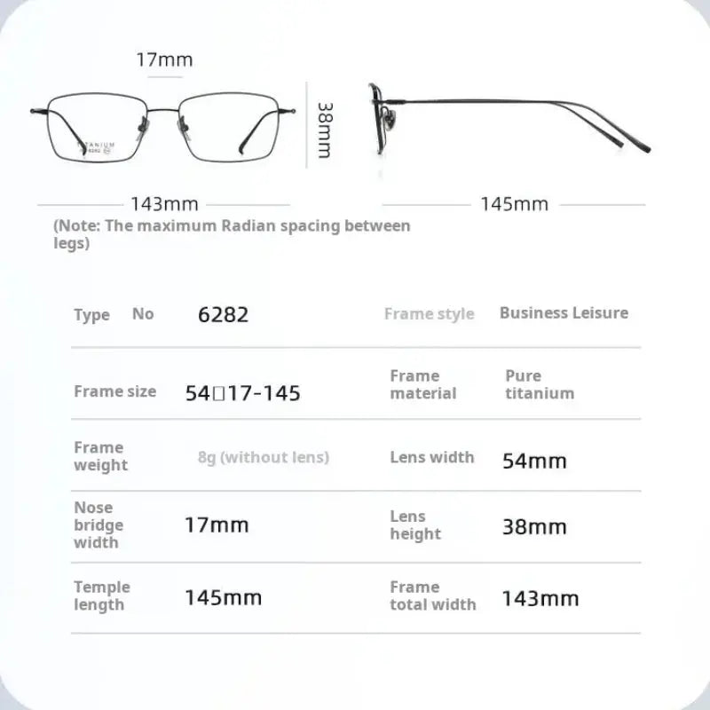 Unisex Polygon Full Rim Titanium Prescription Glasses 76282 — view 2 | Rx Spectacle