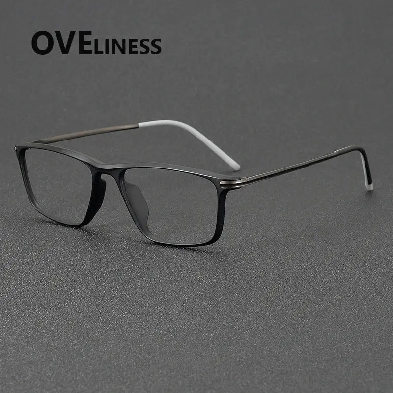 Unisex Square Full Rim Titanium Prescription Glasses 72350 — view 5 | Rx Spectacle