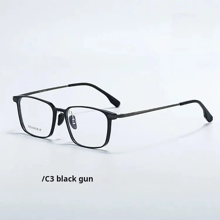 Unisex Square Full Rim Titanium Prescription Glasses 720265 — view 5 | Rx Spectacle