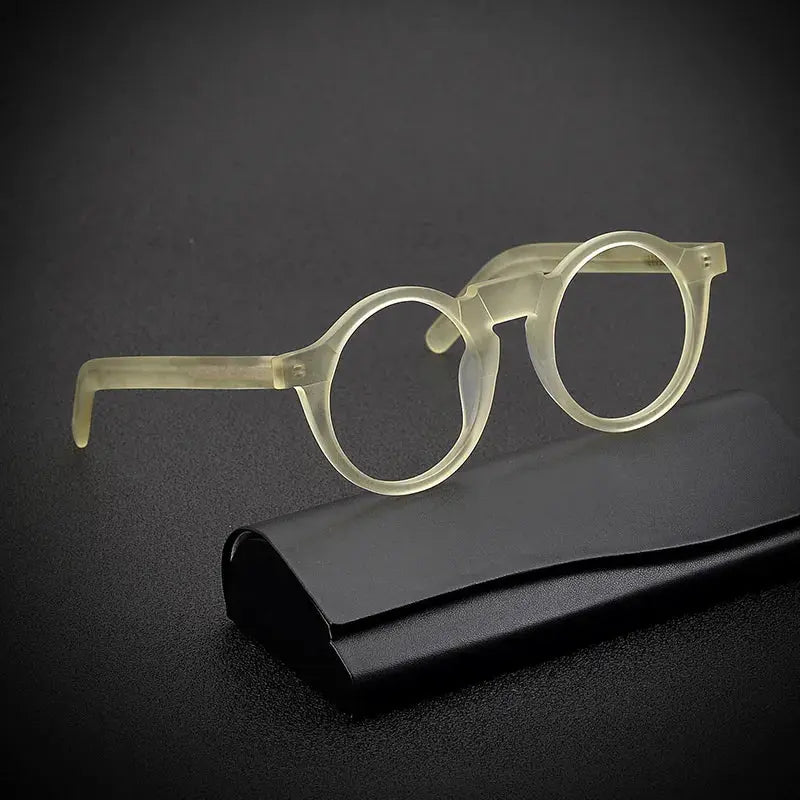Unisex Round Full Rim Acetate Prescription Glasses 1465 — view 1 | Rx Spectacle