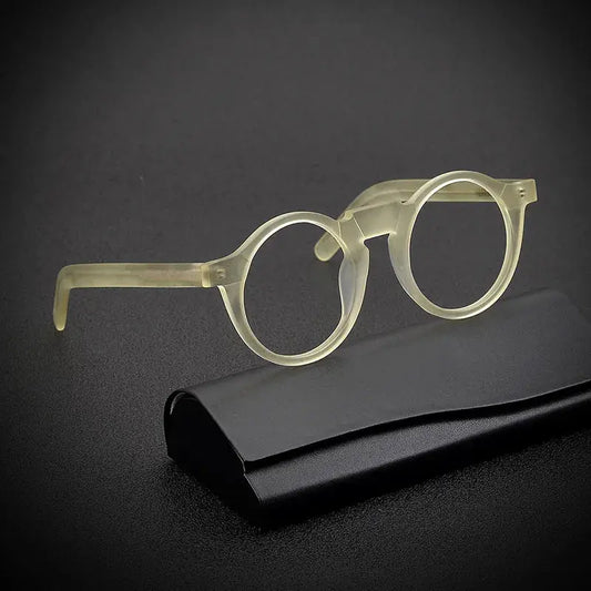 Unisex Round Full Rim Acetate Prescription Glasses 1465 — view 1 | Rx Spectacle