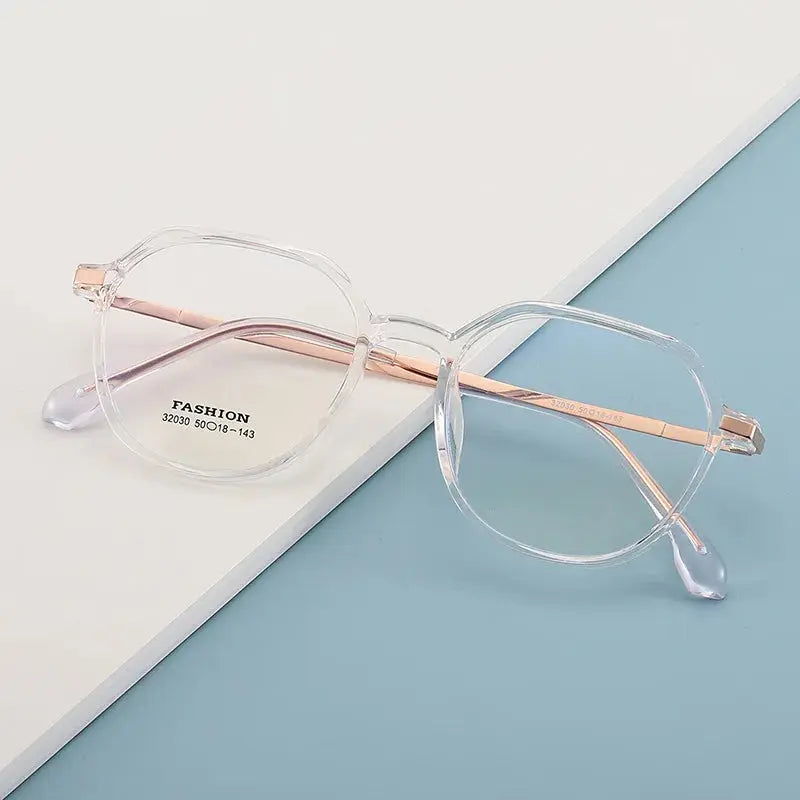 Unisex Polygon Full Rim TR90 Flat Top Prescription Glasses Z32030 — view 8 | Rx Spectacle