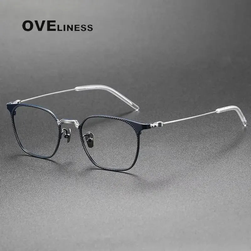 Men's Polygon Full Rim Titanium Prescription Glasses 67162 — view 3 | Rx Spectacle