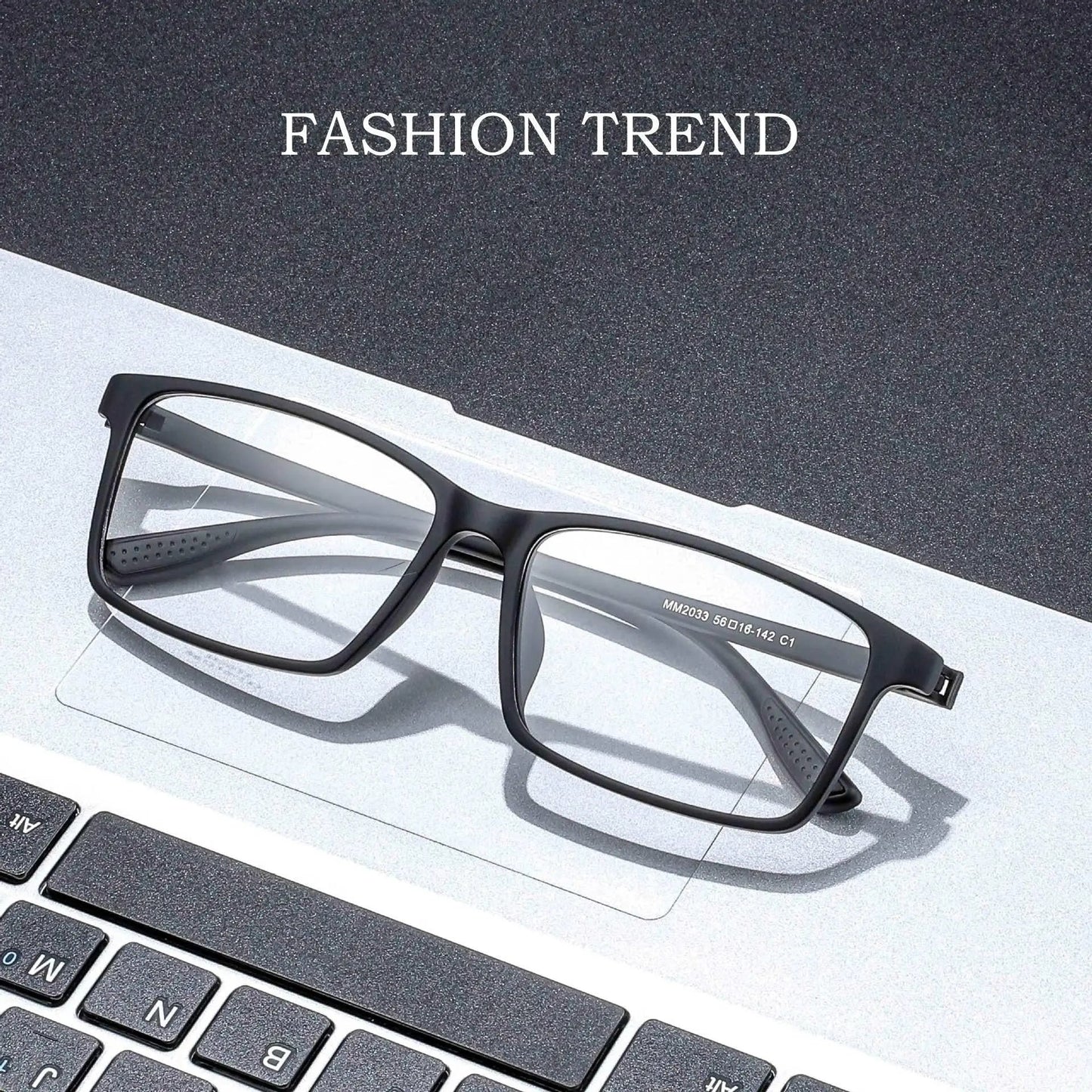 Unisex Square Full Rim TR90 Screwless Prescription Glasses 20-32-33-34 — view 21 | Rx Spectacle