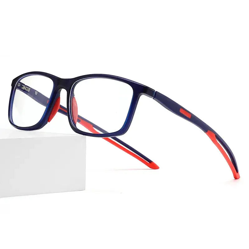 Unisex Square Full Rim TR90 Sports Glasses U001 — view 5 | Rx Spectacle