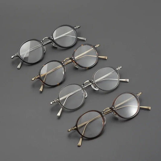 Unisex Round Full Rim Titanium Prescription Glasses 635957 — view 1 | Rx Spectacle