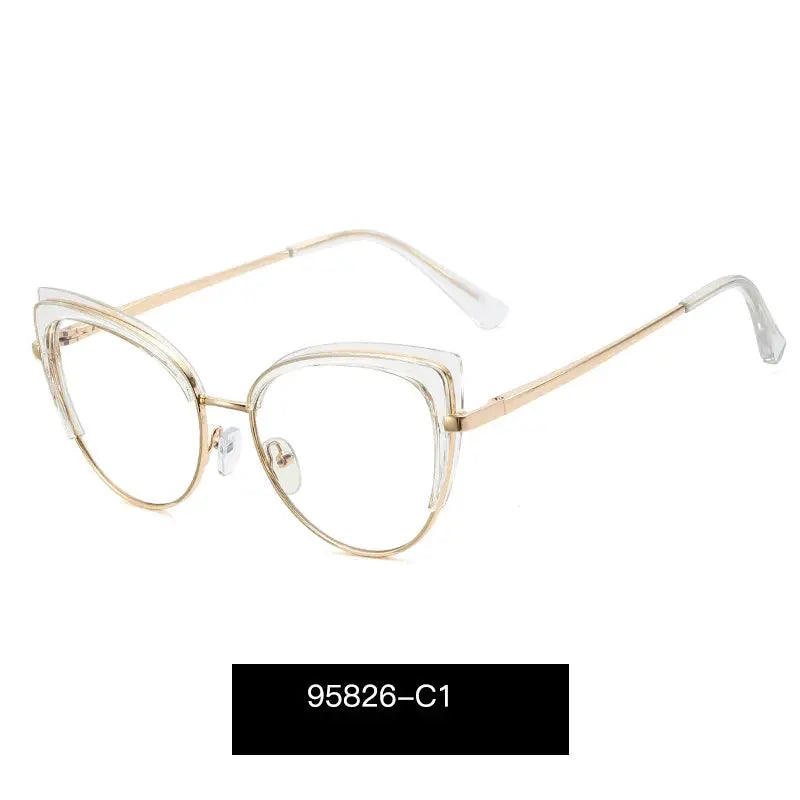 Women's Cat Eye Full Rim TR90 Prescription Glasses 695826 — view 8 | Rx Spectacle