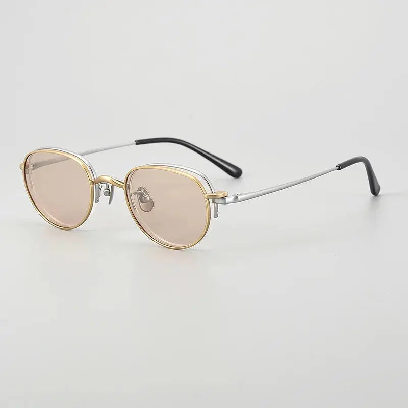 Women's Oval Full Rim Titanium Clip-On Prescription Glasses 884447 — view 6 | Rx Spectacle