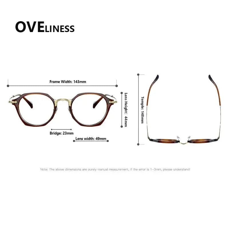 Unisex Oval Full Rim Titanium Prescription Glasses 926009 — view 2 | Rx Spectacle