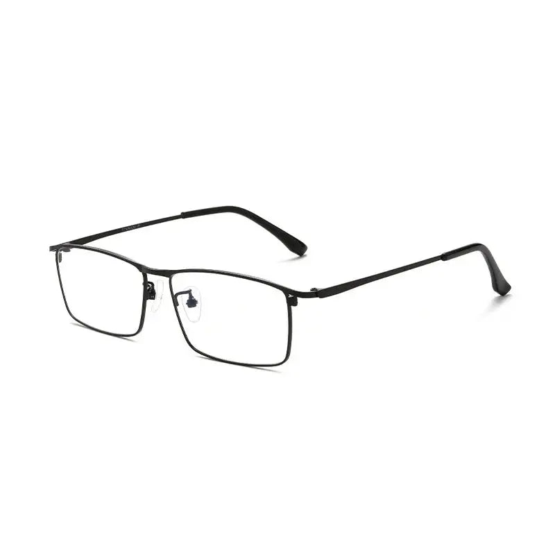 Unisex Square Semi-Rimless Titanium Prescription Glasses 855170 — view 3 | Rx Spectacle