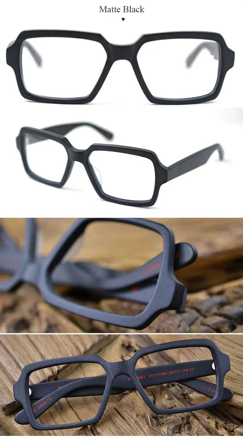 Men's Square Full Rim Acetate Oversized Prescription Glasses Ft2171099 — view 11 | Rx Spectacle