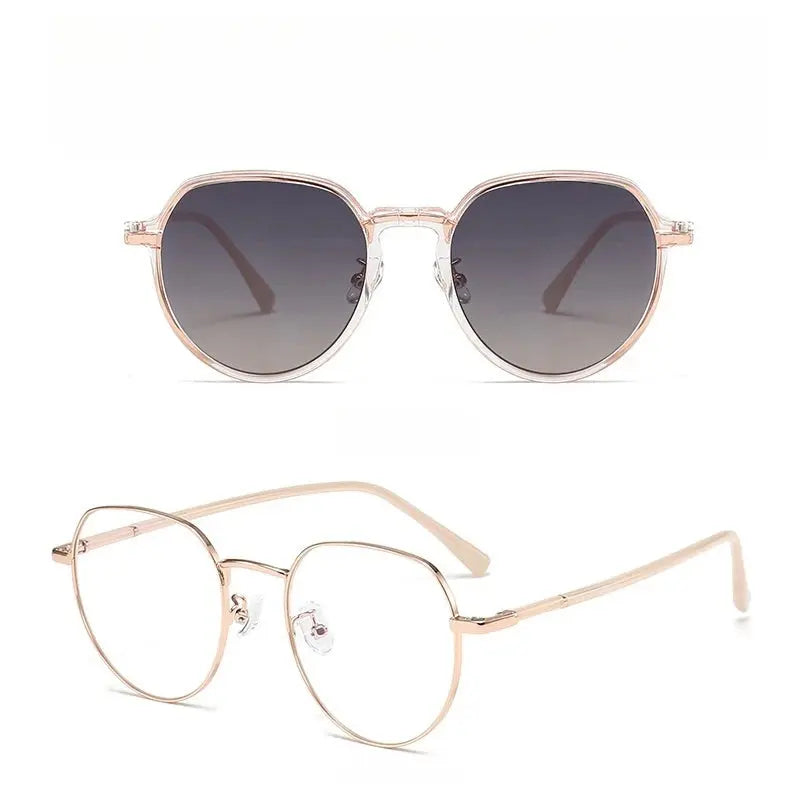 Women's Polygon Full Rim TR90 Clip-On Prescription Glasses 81001 — view 7 | Rx Spectacle