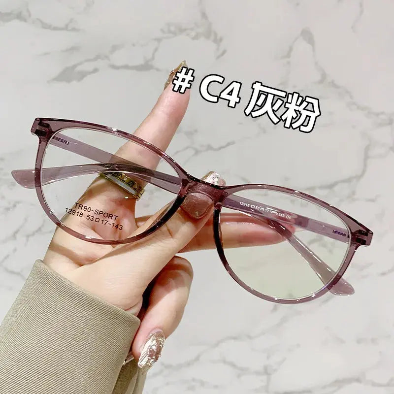 Women's Cat Eye Full Rim Titanium Prescription Glasses 12918 — view 3 | Rx Spectacle