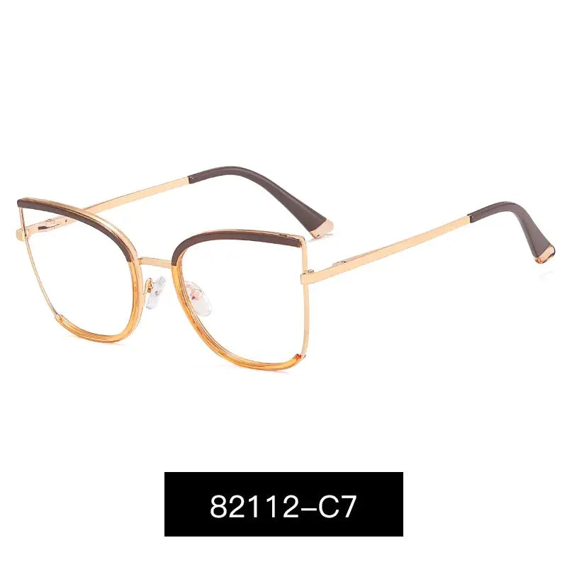 Women's Cat Eye Full Rim TR90 Prescription Glasses 82112 — view 13 | Rx Spectacle