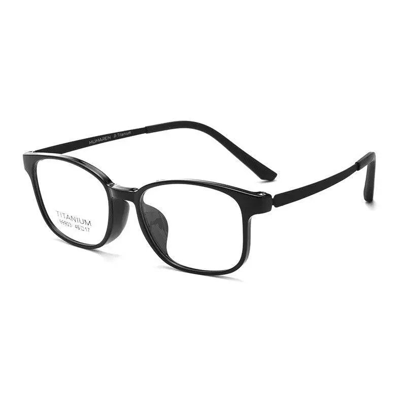 Unisex Square Full Rim Titanium Prescription Glasses 99903t — view 5 | Rx Spectacle