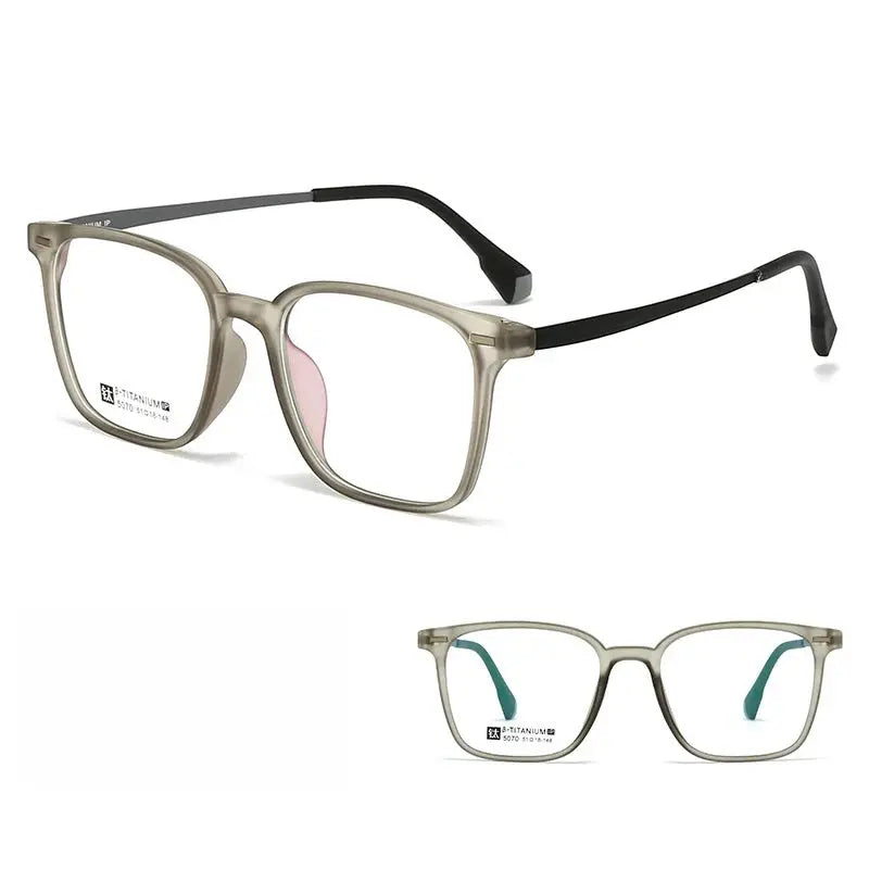 Unisex Square Full Rim TR90 Prescription Glasses 5070 — view 3 | Rx Spectacle