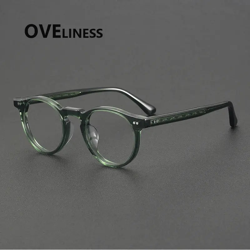 Women's Round Full Rim Acetate Prescription Glasses 398095 — view 7 | Rx Spectacle