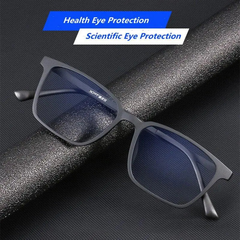 Unisex Square Full Rim Titanium Reading Glasses 150 — view 14 | Rx Spectacle