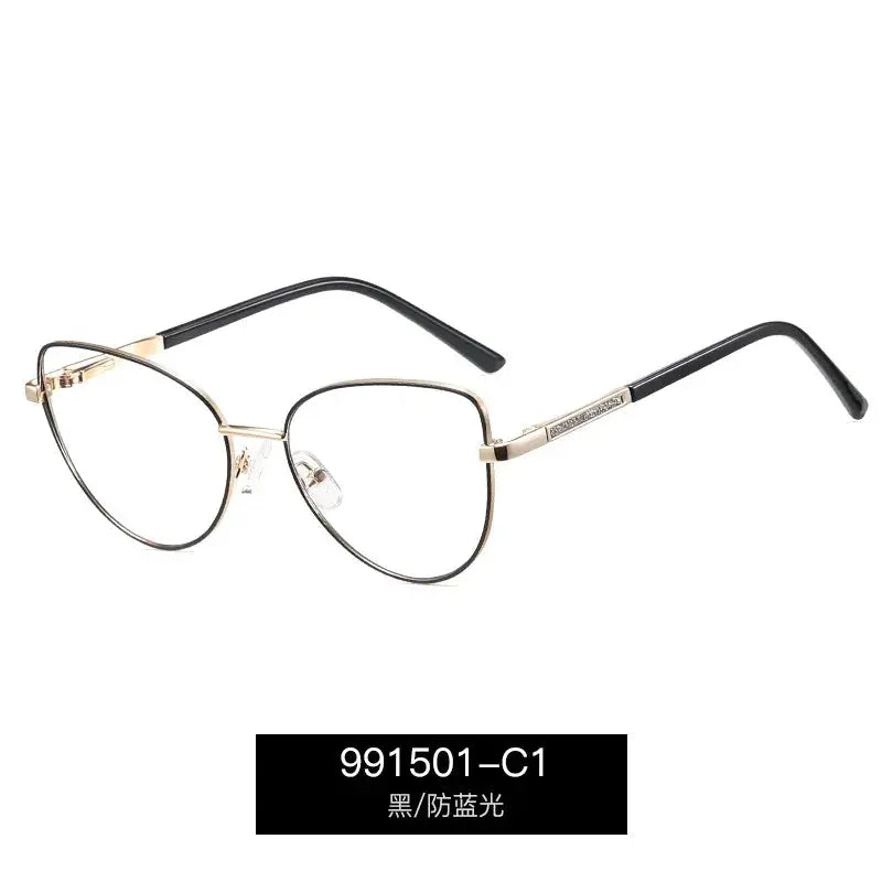 Unisex Cat Eye Full Rim Alloy Prescription Glasses 991501 — view 3 | Rx Spectacle