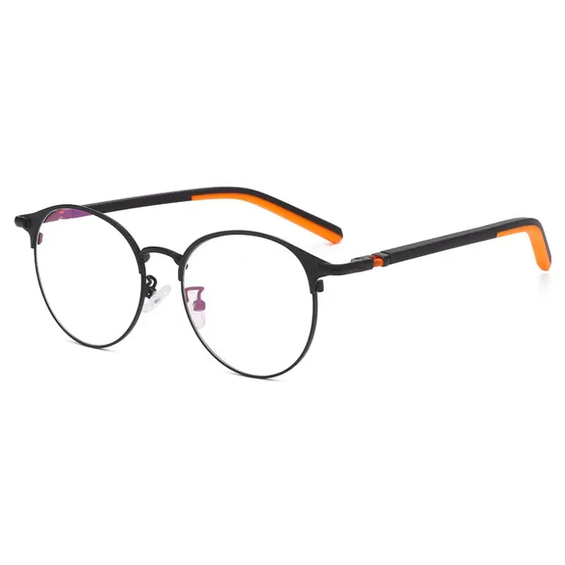 Women's Round Full Rim Stainless Steel Prescription Glasses 78216 — view 7 | Rx Spectacle