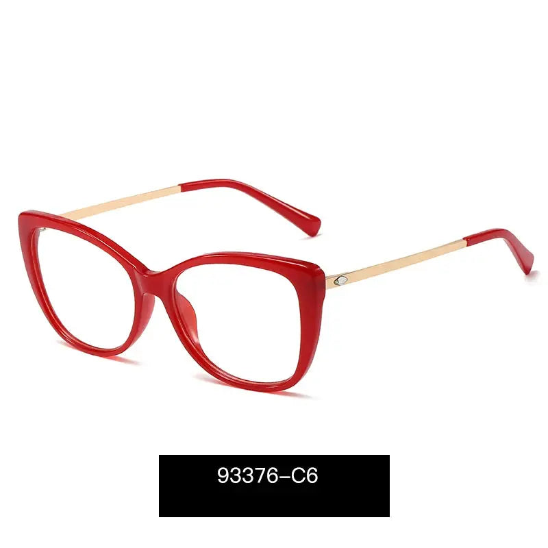 Women's Cat Eye Full Rim TR90 Prescription Glasses 93376 — view 9 | Rx Spectacle