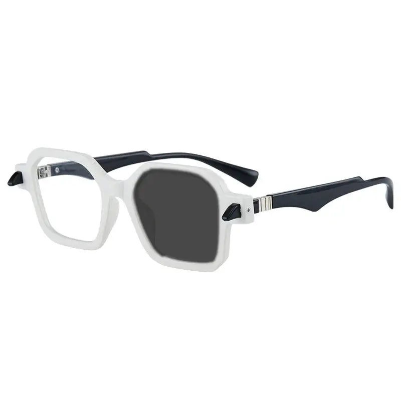 Unisex Square Full Rim Acetate Oversized Reading Glasses 5571 — view 14 | Rx Spectacle