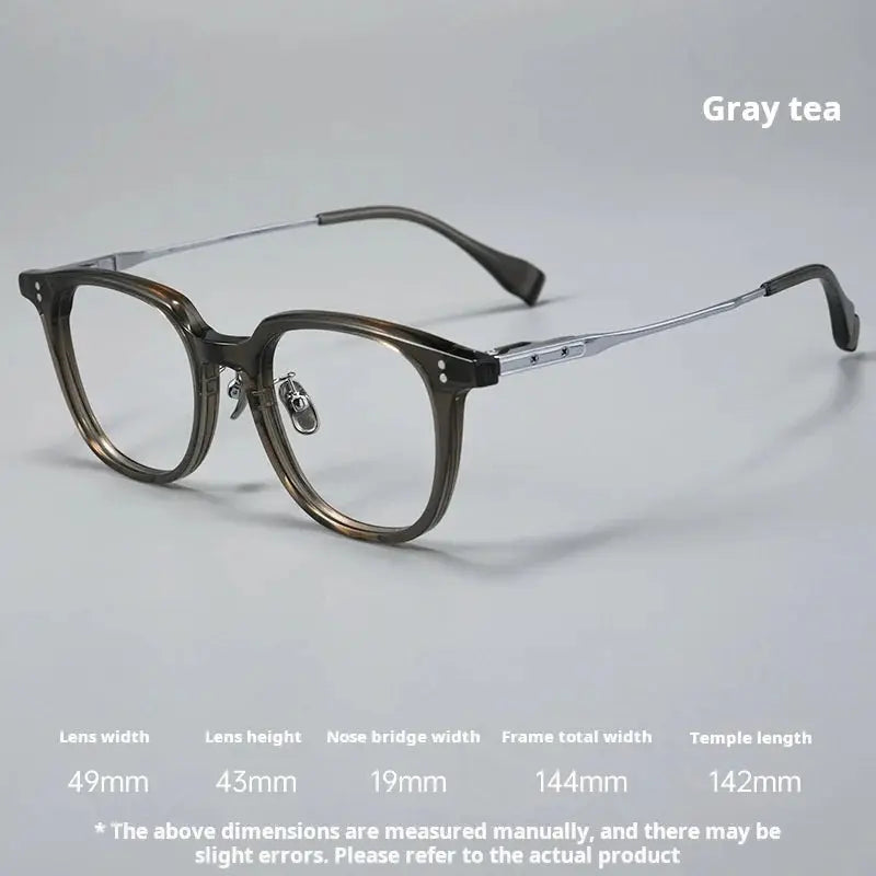 Unisex Square Full Rim Titanium Prescription Glasses 78150 — view 5 | Rx Spectacle