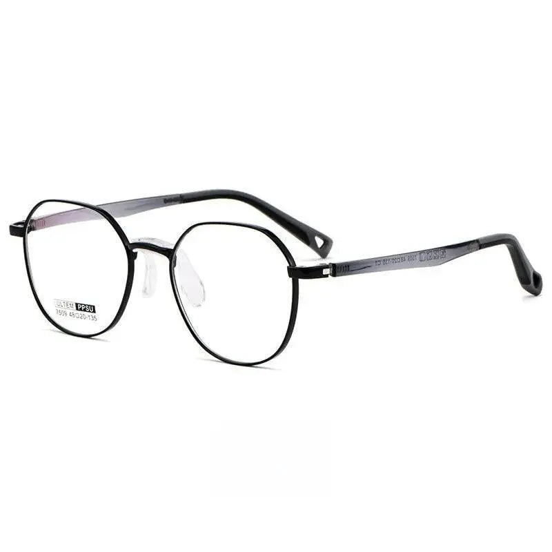 Unisex Square Full Rim Alloy Prescription Glasses 7509s — view 6 | Rx Spectacle