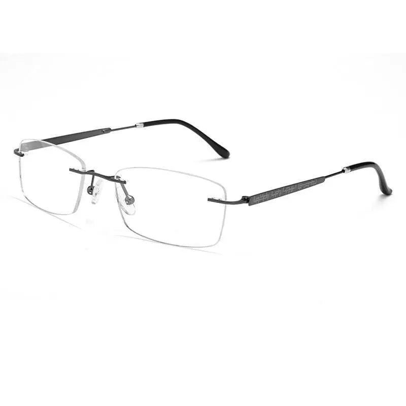 Men's Rimless Titanium Prescription Glasses 688wk — view 2 | Rx Spectacle