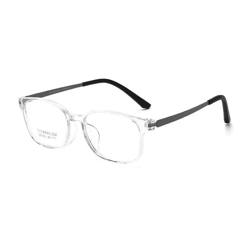 Unisex Square Full Rim Titanium Prescription Glasses 99903t — view 2 | Rx Spectacle