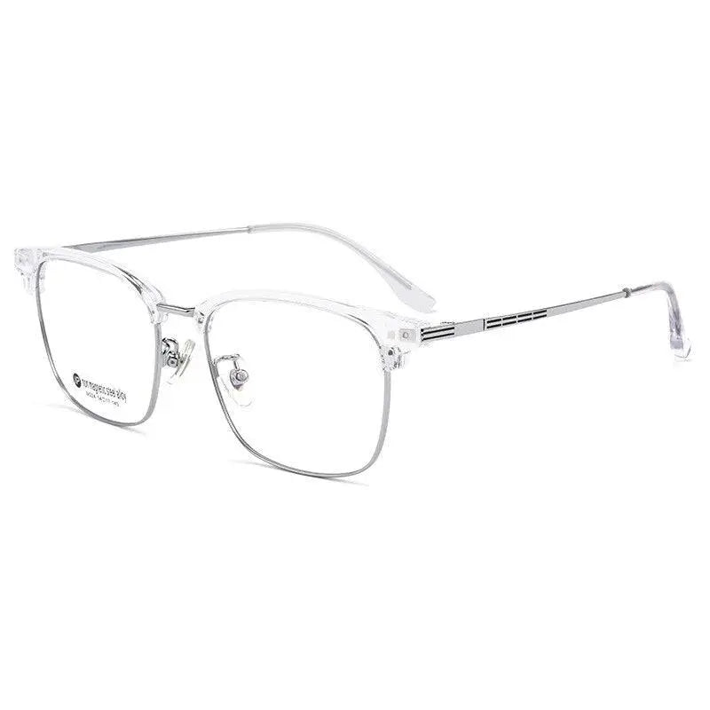 Men's Square Full Rim Acetate Prescription Glasses M224 — view 8 | Rx Spectacle
