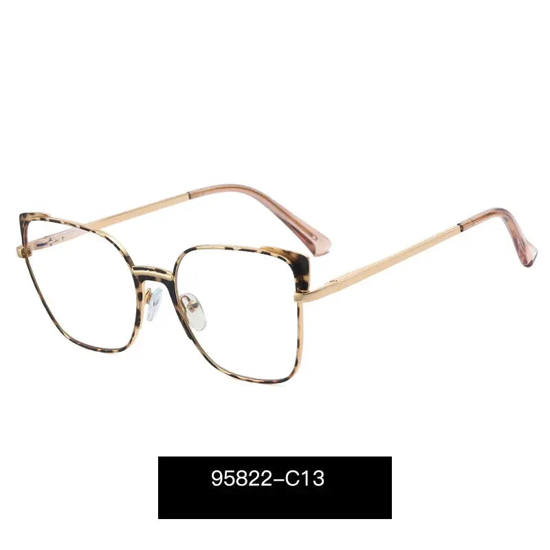 Women's Cat Eye Full Rim Alloy Prescription Glasses 195822 — view 4 | Rx Spectacle