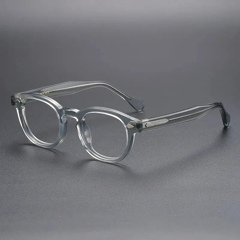 Unisex Oval Full Rim Acetate Prescription Glasses 56006 — view 5 | Rx Spectacle