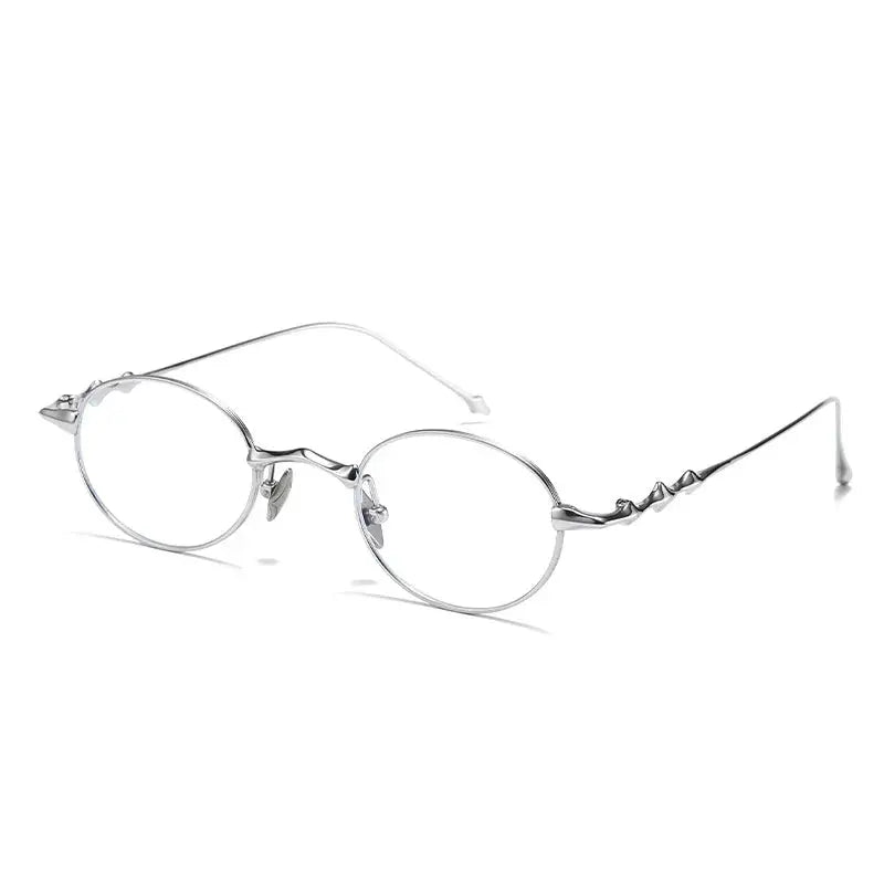 Women's Oval Full Rim Titanium Prescription Glasses 20899 — view 1 | Rx Spectacle