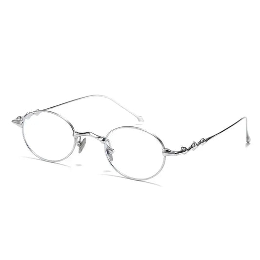 Women's Oval Full Rim Titanium Prescription Glasses 20899 — view 1 | Rx Spectacle