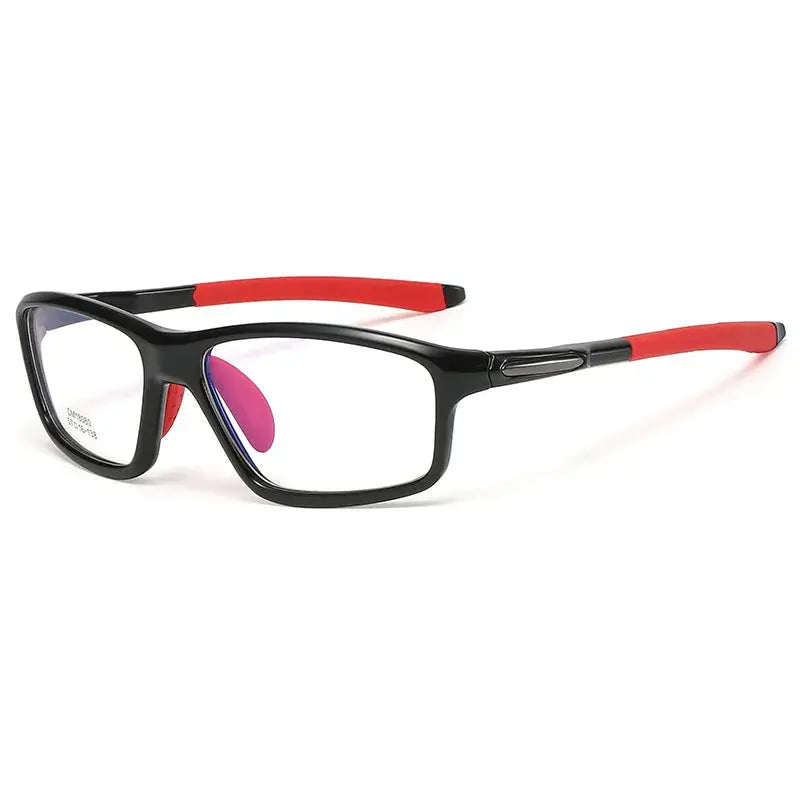 Men's Square Full Rim Titanium Sports Glasses 818080 — view 6 | Rx Spectacle