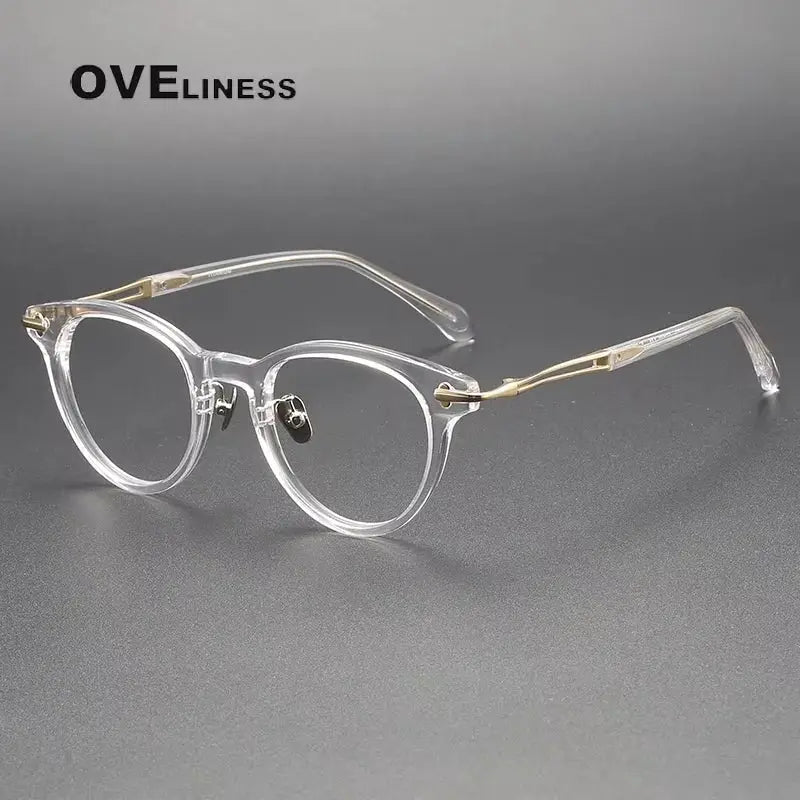 Unisex Square Full Rim Titanium Prescription Glasses 811432 — view 4 | Rx Spectacle