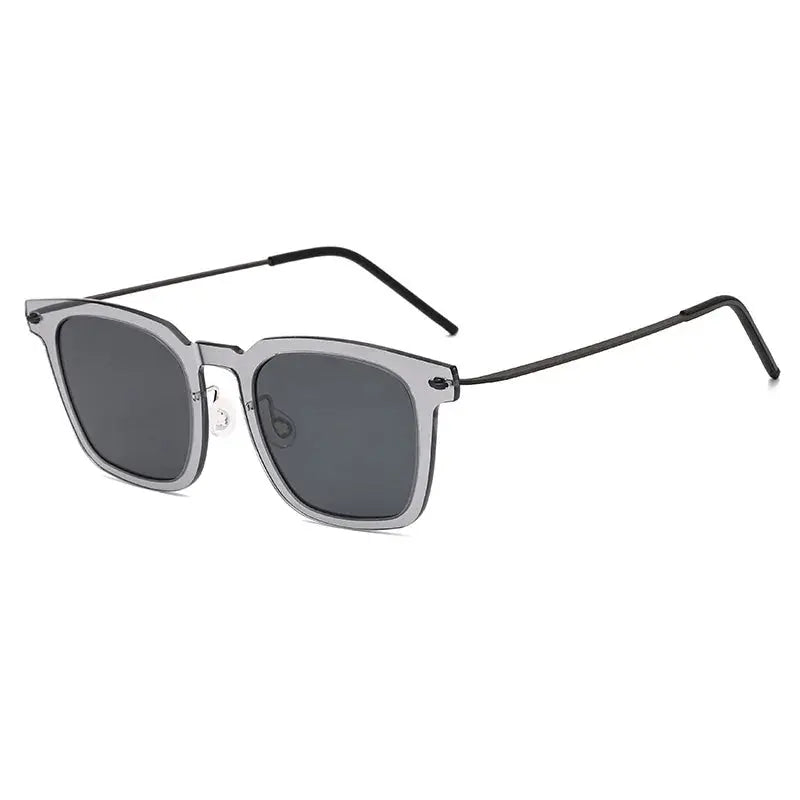 Unisex Square Full Rim Titanium Prescription Glasses 638346 — view 5 | Rx Spectacle
