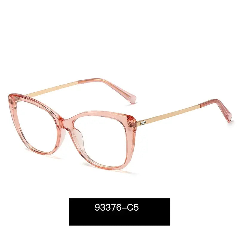Women's Cat Eye Full Rim TR90 Prescription Glasses 93376 — view 8 | Rx Spectacle