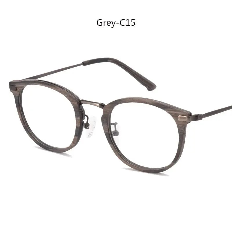 Women's Round Full Rim Titanium Prescription Glasses 98093 — view 4 | Rx Spectacle