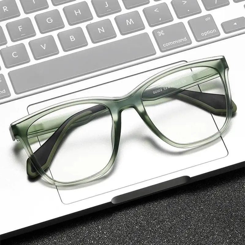Men's Square Full Rim Titanium Sports Glasses 02002 — view 2 | Rx Spectacle