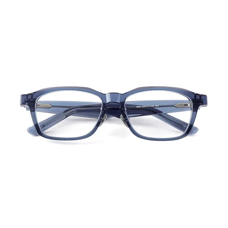 Unisex Square Full Rim Titanium Prescription Glasses 369003 — view 5 | Rx Spectacle