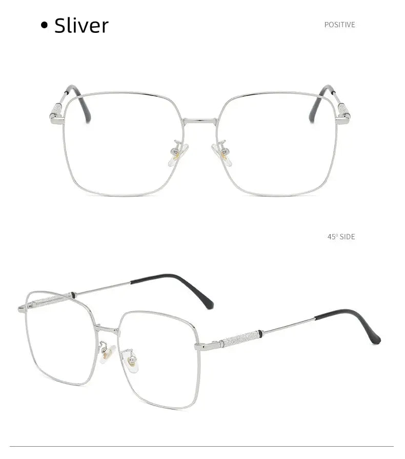 Men's Square Full Rim Alloy Reading Glasses 8960 — view 16 | Rx Spectacle